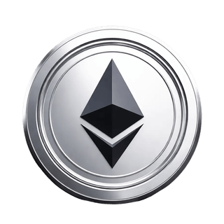 Grafisk element som svever med Ethereum (ETH)-mynten